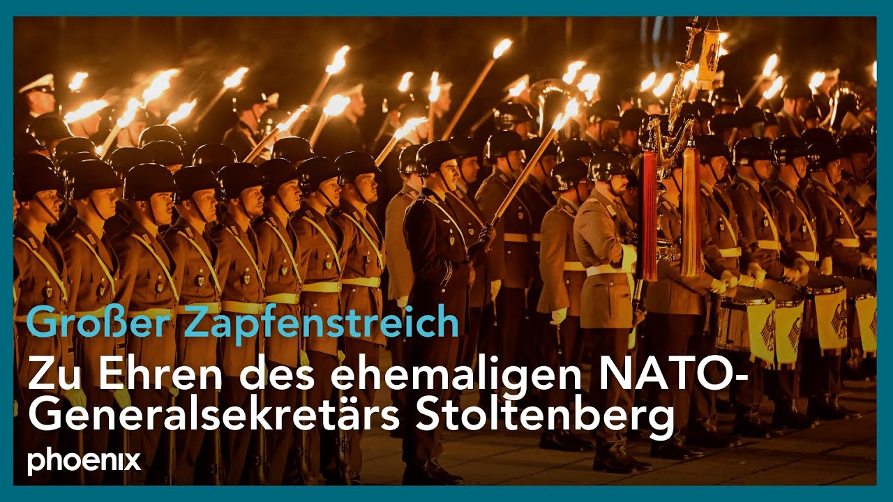 Großer Zapfenstreich: Zu Ehren des Ex-NATO-Generalsekretärs Jens Stoltenberg | 22.10.2024