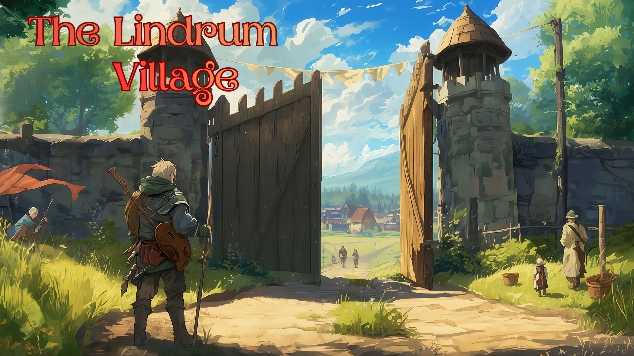 🌿✨Medieval Fantasy Music for Study, Sleep & Relaxation |  The Lindrum Village 🏡