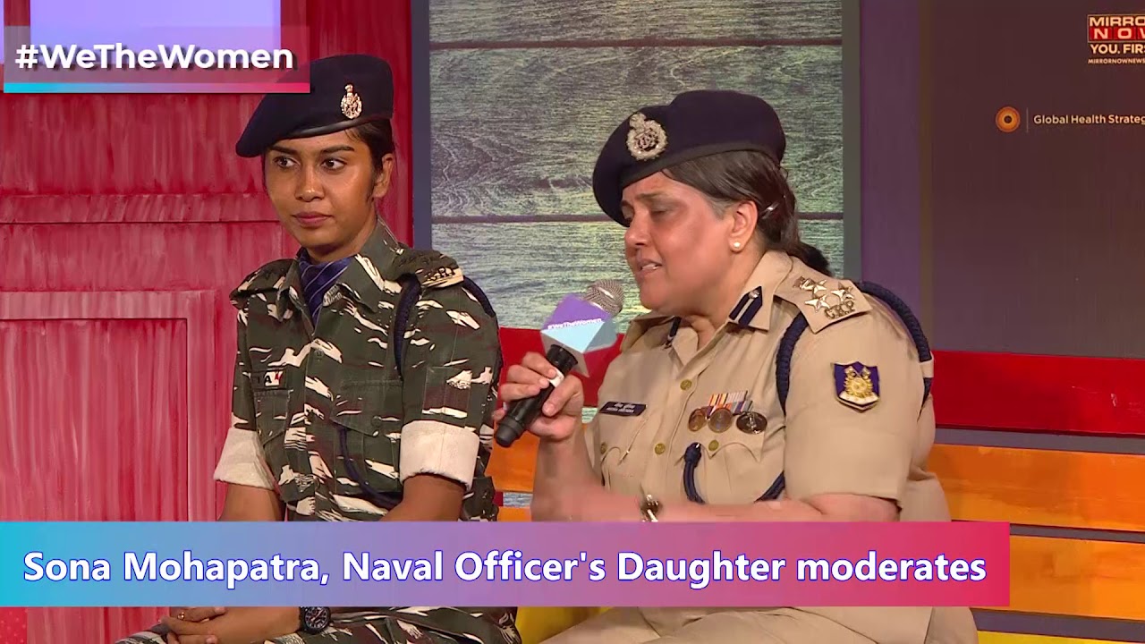 Saluting Women in Uniform. DIG Seema Dhundia & Asst Commandant Ishita Chauhan with Sona Mohapatra