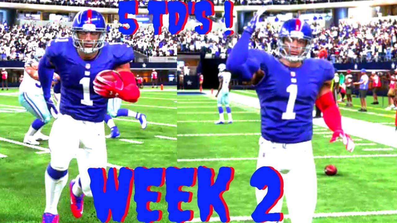 Madden 19 Career mode RB Ep 2 - BEST POWERBACK/SPEEDBACK CREATION SCORE 5+ TD'S IN ONLY SECOND GAME