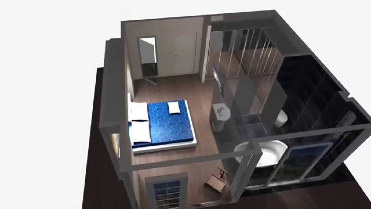 diseño dormitorio baño Javier 1º opción