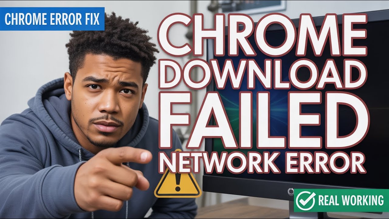 Исправление ошибки &laquo;Загрузка не удалась&raquo; в Chrome &mdash; сетевая ошибка (Рабочее решение | 2026)