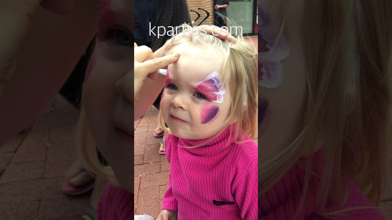 Face painting full face butterfly