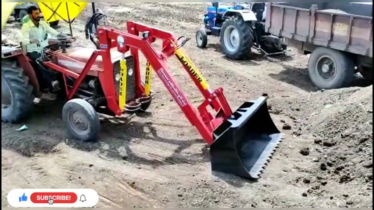 LOADER IN MASSY TRACTOR | VEKY LOADER KHANDWA #loader #jcbmaking #minijcb