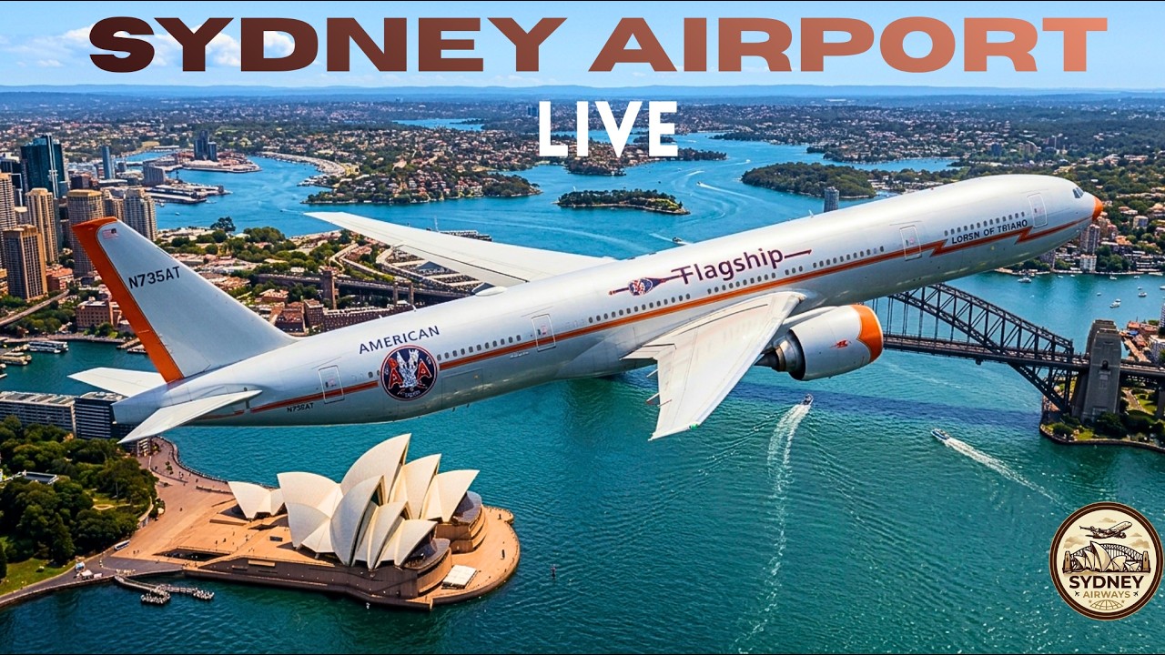 🔴  LIVE Sydney Airport Monday Planespotting | AA73 Flagship Retro Livery | 03rd August 2026