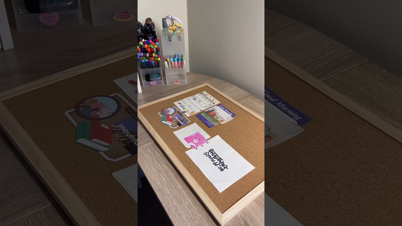 Set up my cork board with me! 