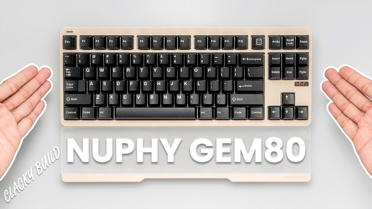 Nuphy Gem80 Custom TKL Mechanical Keyboard - Unboxing (ASMR) | Typing Sound Test | Clack Build
