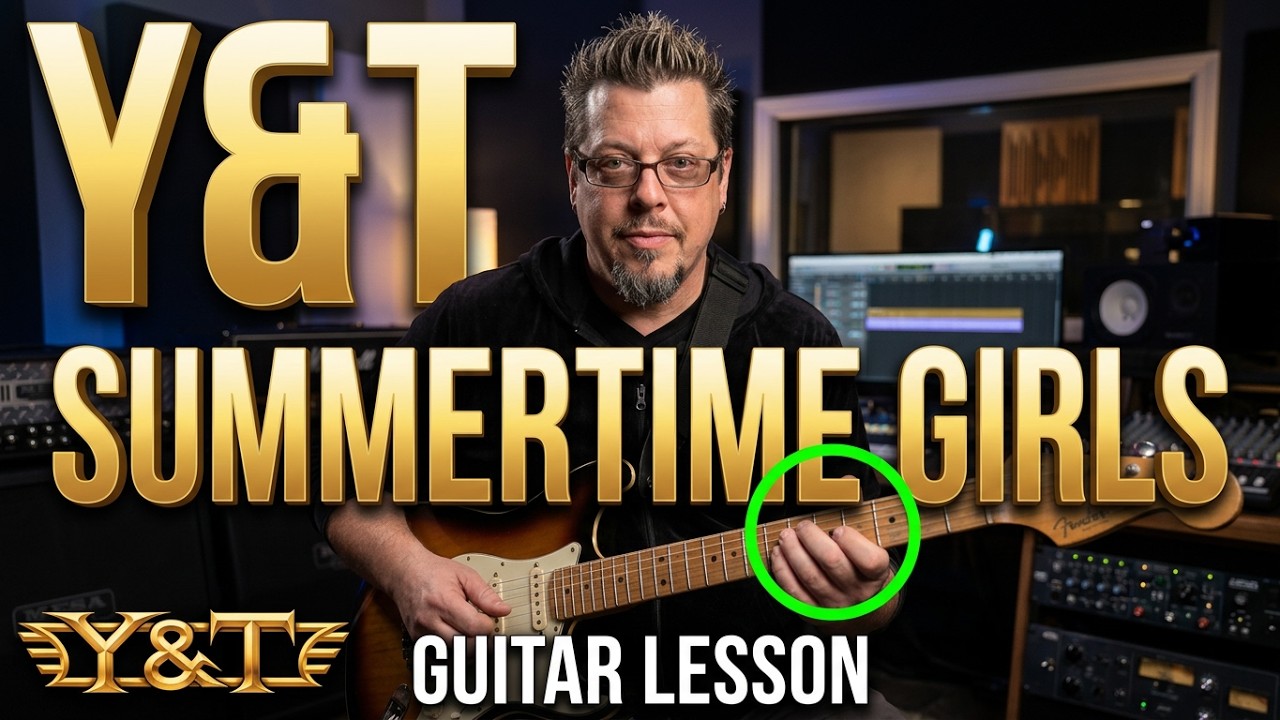 Y&T - Summertime Girls - Guitar Lesson by Mike Gross - How to play - Tutorial