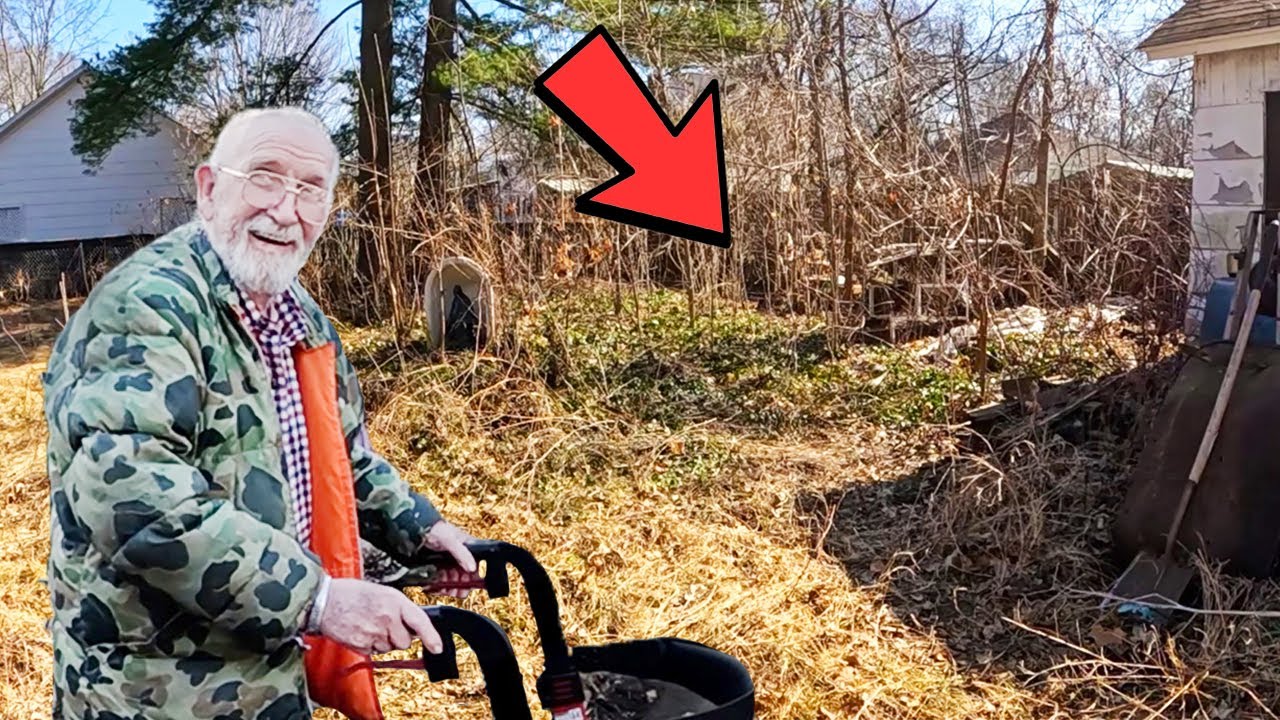 Grandpa SHOCKED I found this BURIED under the Overgrown Grass!