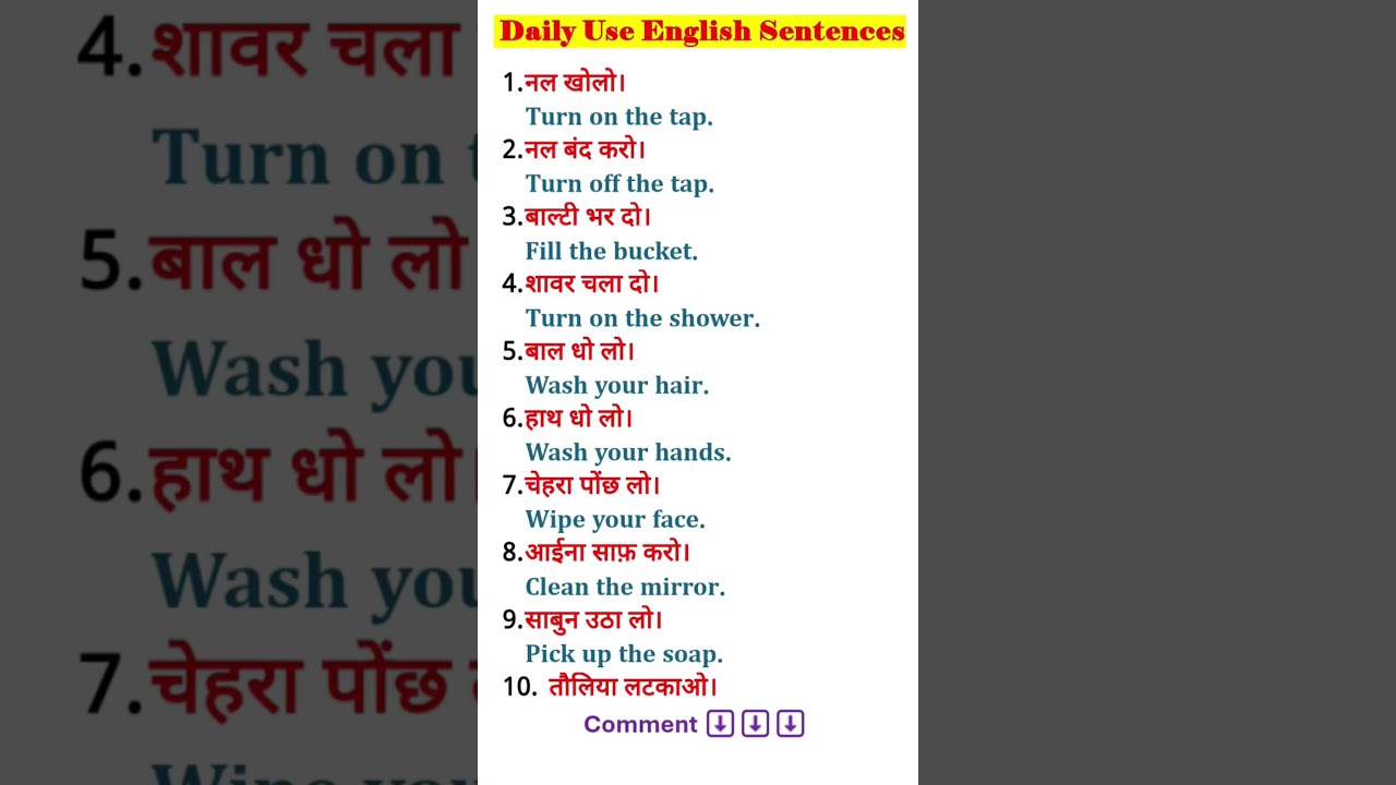 Most Powerful English Sentences with Hindi | SSC & Competitive Exams Special/याद कर लिया जाये🙏