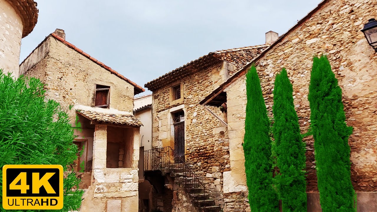 The Medieval Village of Domazan | Walking Tour of a French Old Town