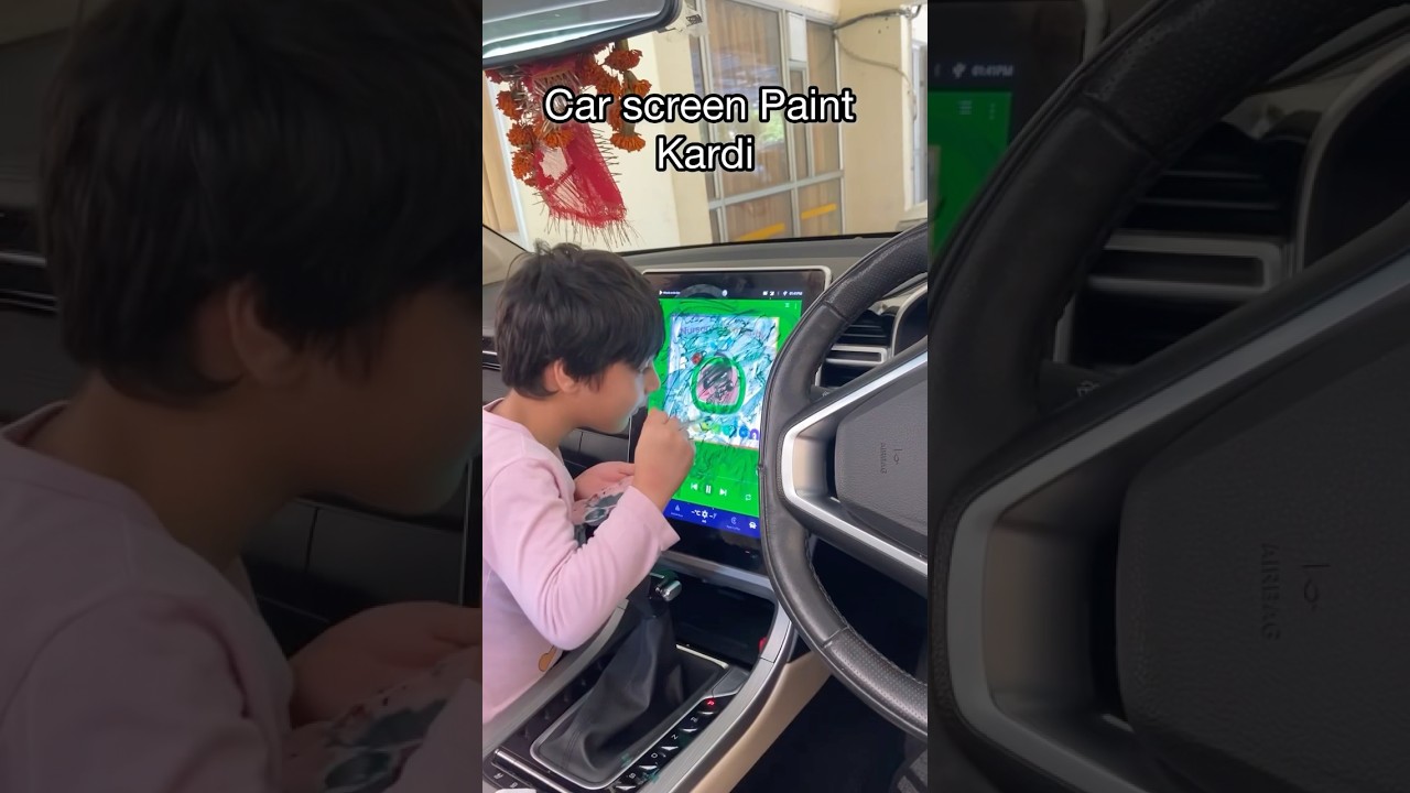 Car music system Screen | Car Experiment #motorgurl #car #carscreenprotector #mobilescreenrecorder