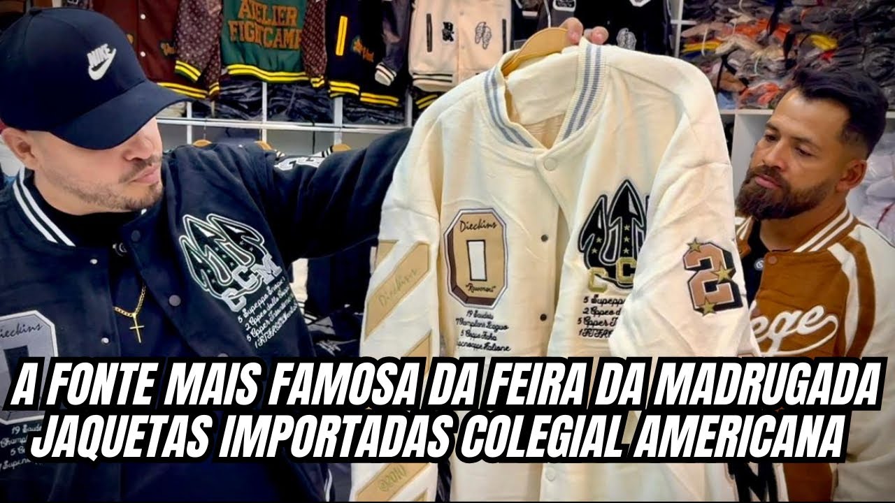 🔥JAQUETAS COLEGIAL AMERICANA E SUÉTERES DE ALTA QUALIDADE DIRETO DA MAIOR FONTE DA FEIRINHA 