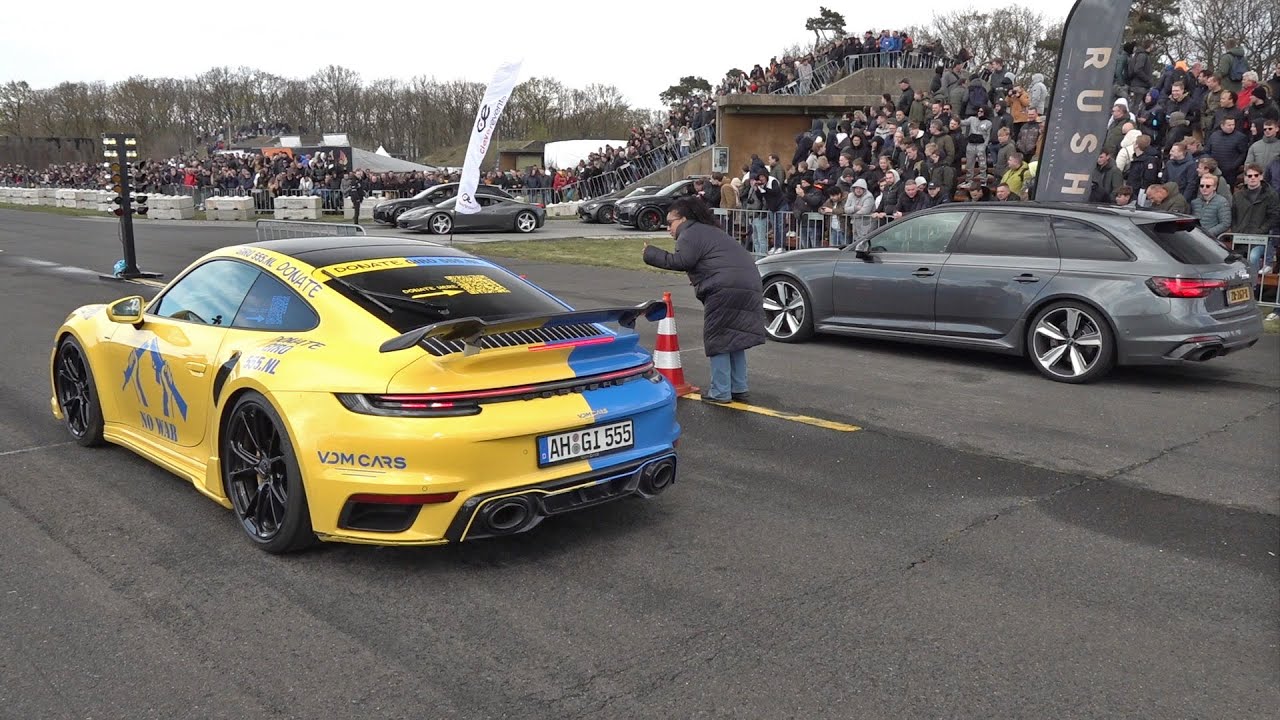 710HP TechArt Porsche 992 Turbo S vs Audi RS4 Avant