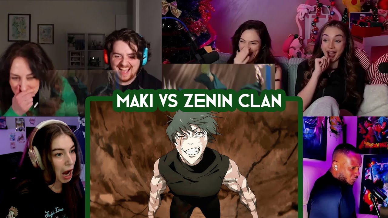 Maki vs Zenin clan | Jujutsu Kaisen Episode 4 season 3 reaction mashup