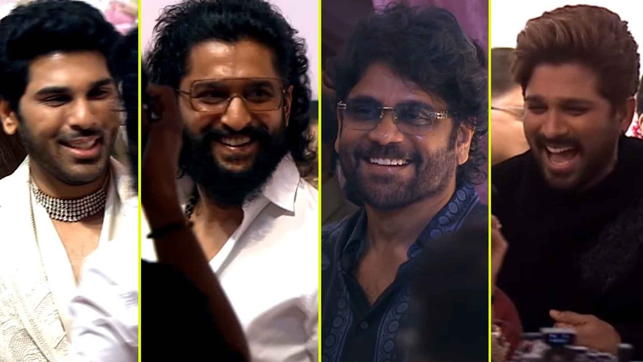 Akkineni Nagarjuna | Nani Visuals @ Allu Sirish & Nayanika Pre-Wedding Reception