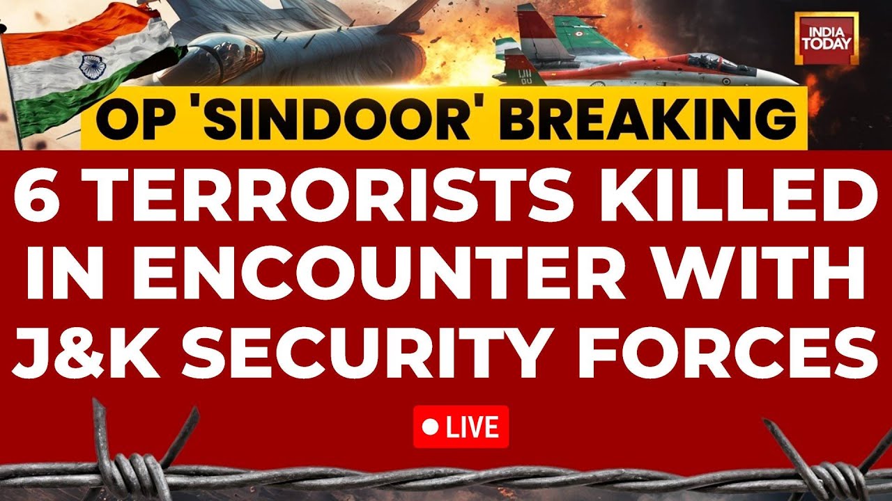 Jammu Kashmir Terror Ops LIVE: 6 Terrorists Gunned Down in Fierce Clash | Joint Press Conference