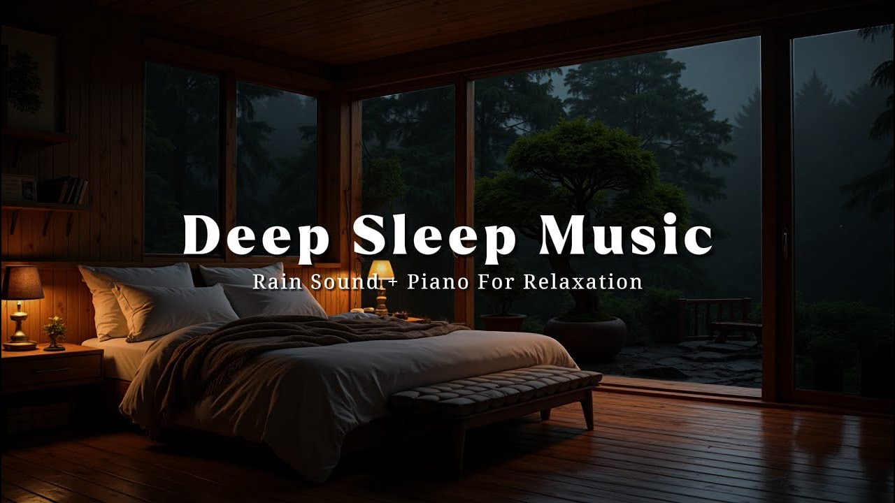 Gentle Rain and Piano Music | Calming Sounds for Sleep and Anxiety Relief