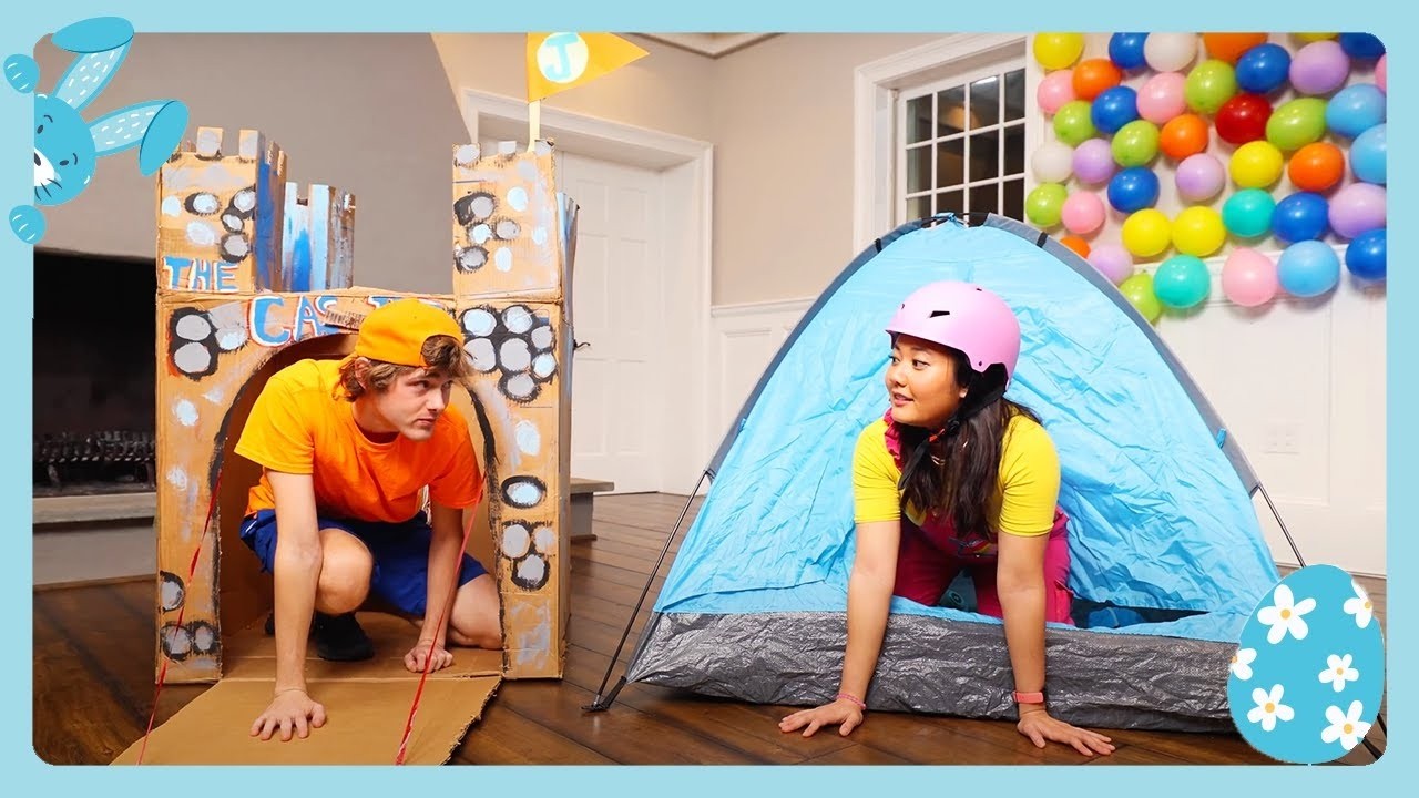 Easter Indoor Camping Pretend Play 🌟 Arts & Crafts Adventure! | Ellie Sparkles Live for Kids