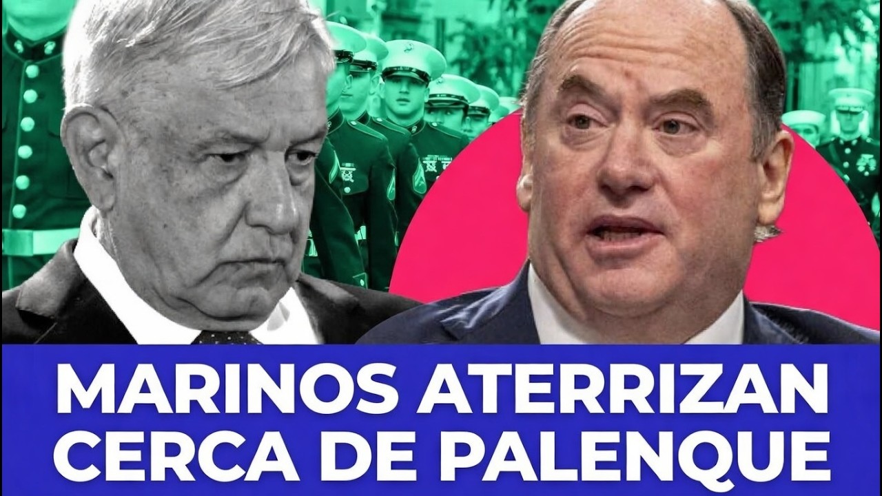 ¡ALERTA MÁXIMA EN PALENQUE! Marinos de EUA aterrizan cerca del rancho de AMLO