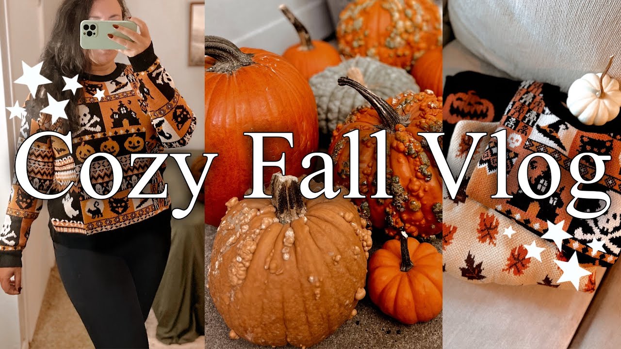 Cozy Fall Vlog 🍂🎃 | Fall Haul | Real Pumpkins | Halloween Shopping| Aug 29 2024