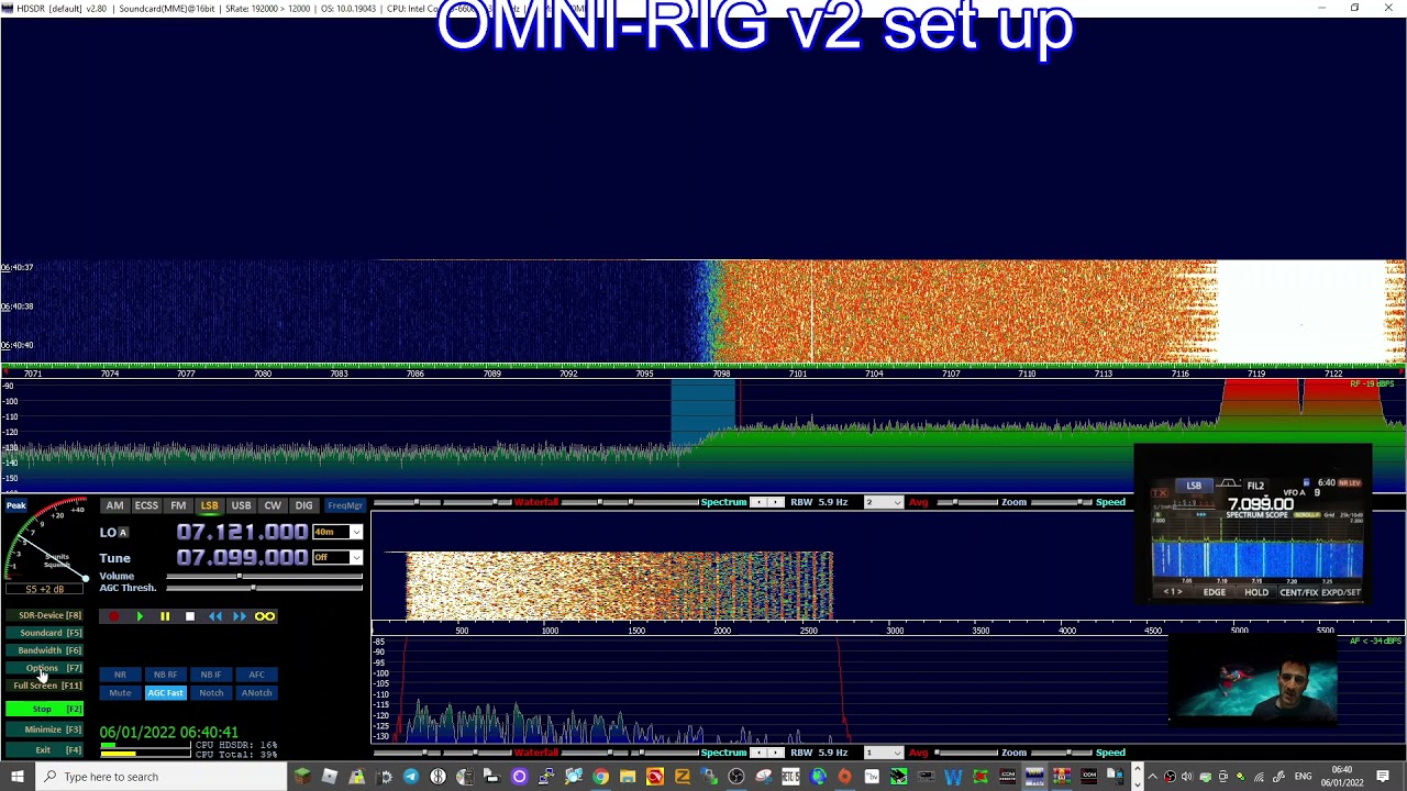 OmniRig V2.1 with HDSDR and ICOM IC-7300