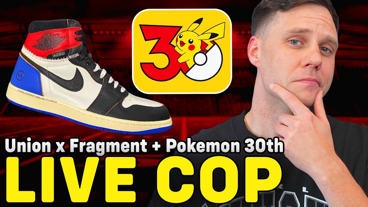 LIVE COP: UNION AIR JORDAN 1 & POKEMON 30TH ANNIVERSARY