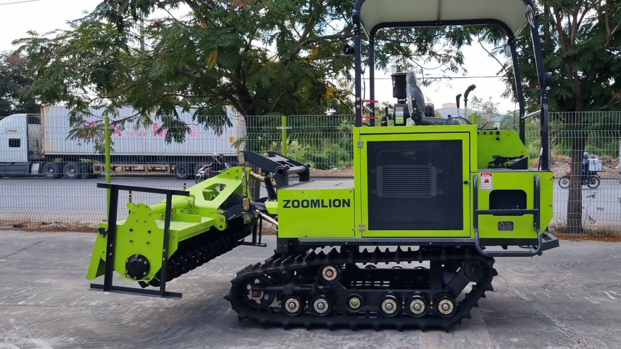 Máy cày bánh xích cải tiến thùng 2m3 có 106 dao 102HP TURBO