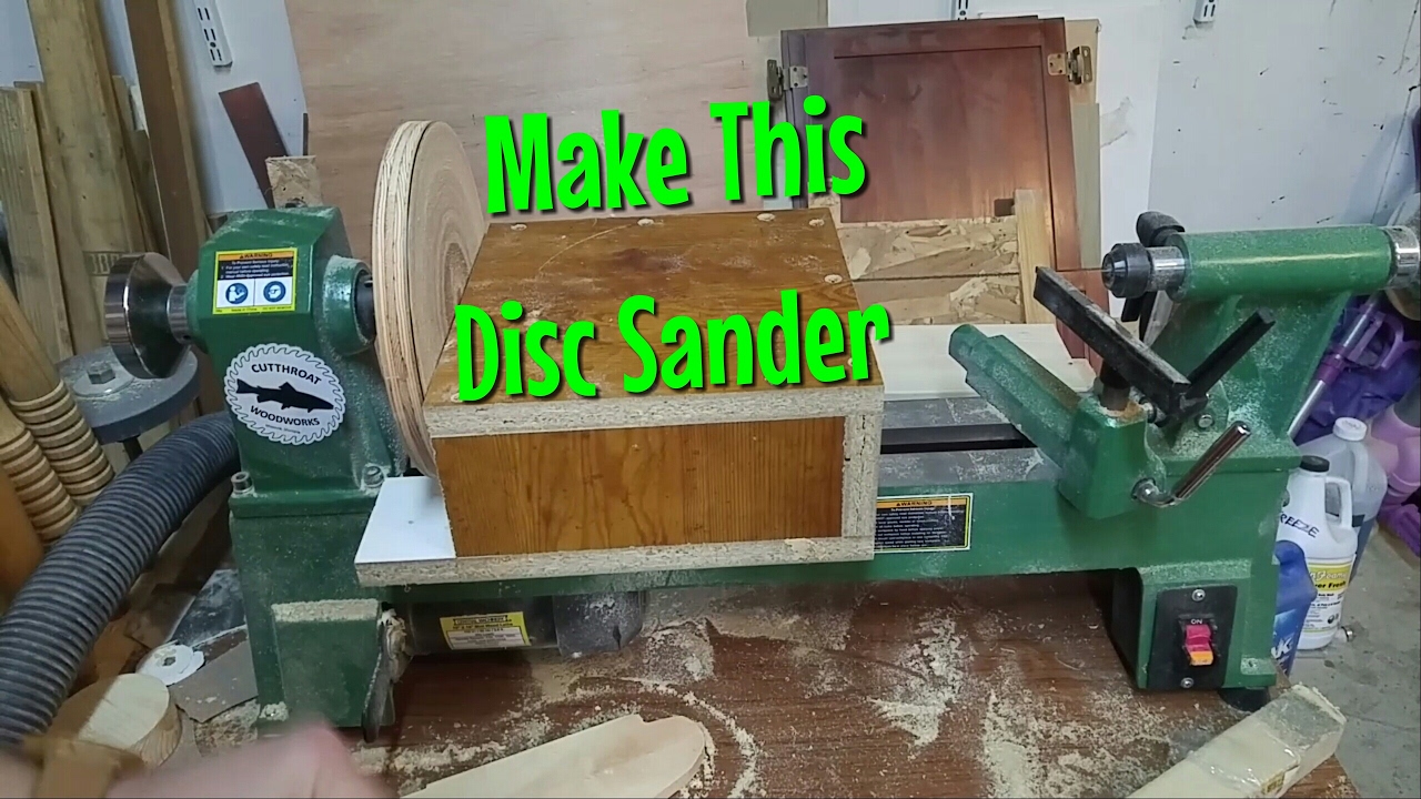 Make a Disc Sander for your Lathe | Luther Woodworks