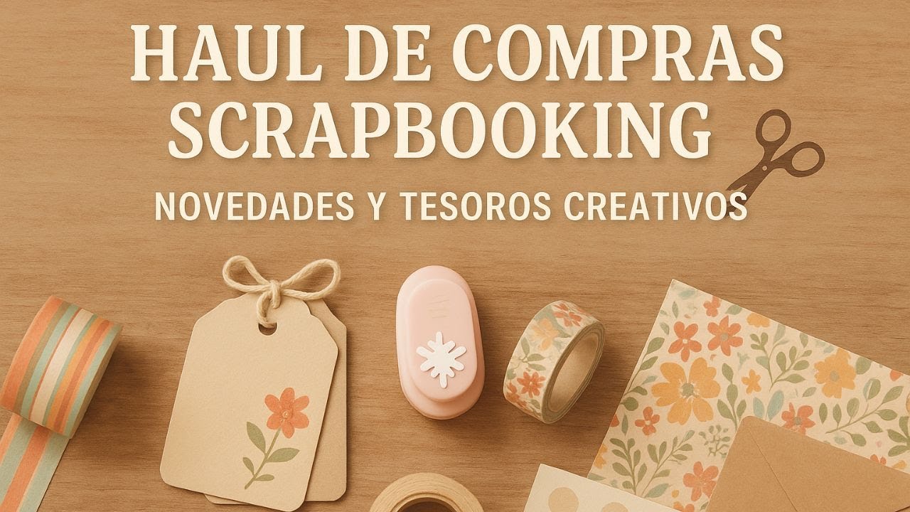 Haul de Compras Scrapbooking ✂️ Novedades y Tesoros Creativos | Materiales para Scrap