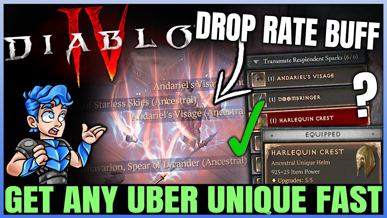 Diablo 4 - Get ALL Uber Unique Gear As Fast As Possible in Season 3 - Awful System Made Easy Guide!