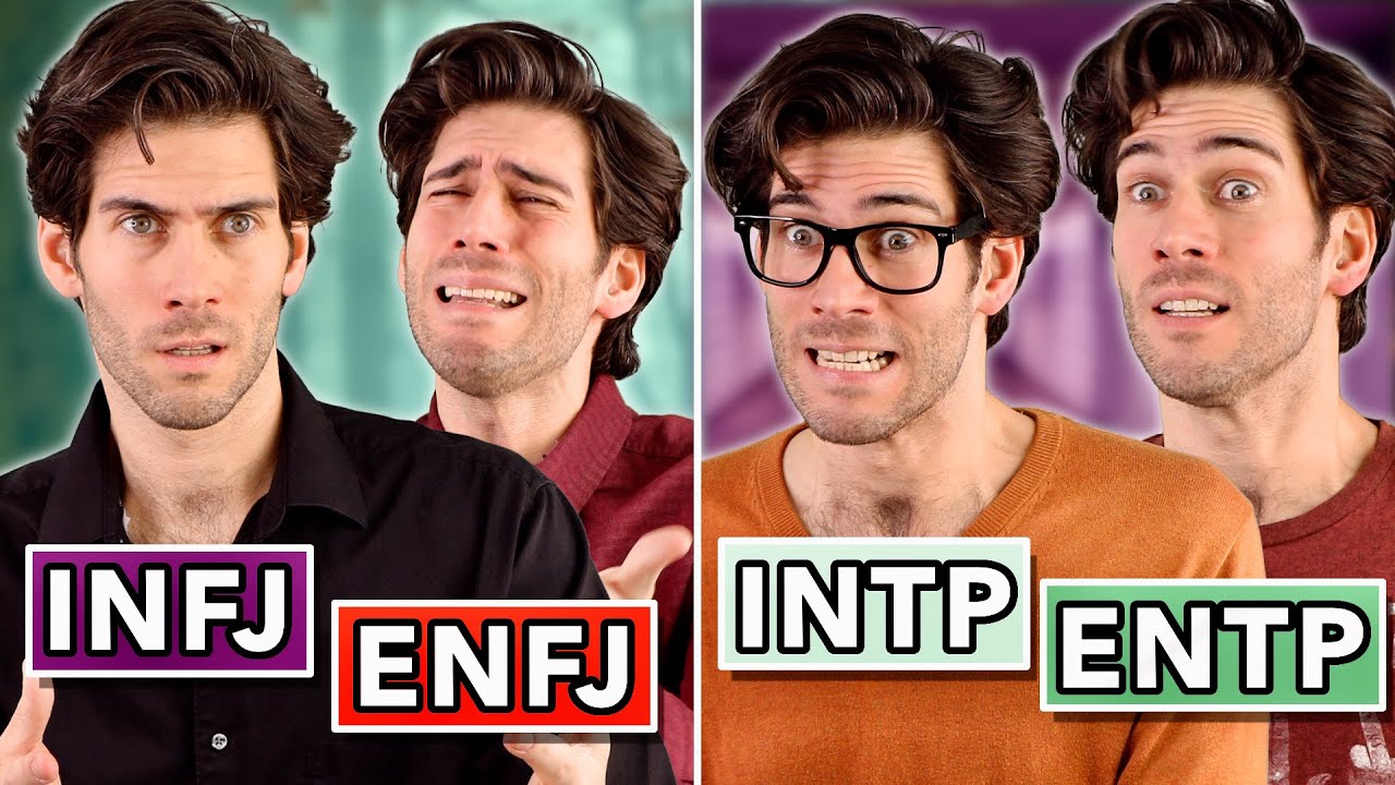 16 Personalities Interacting with Their Introvert/Extrovert Type