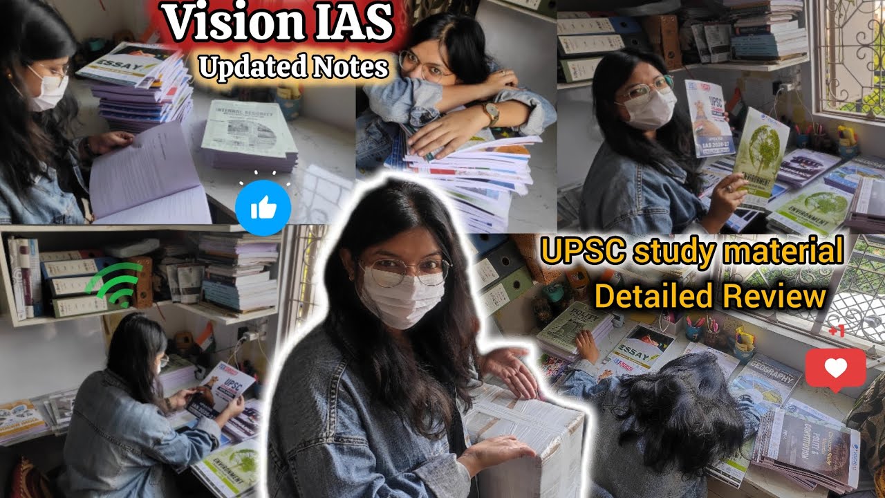Vision IAS Complete GS Notes | UPSC Study Material (Notes Review) | UPSC Study Vlog 