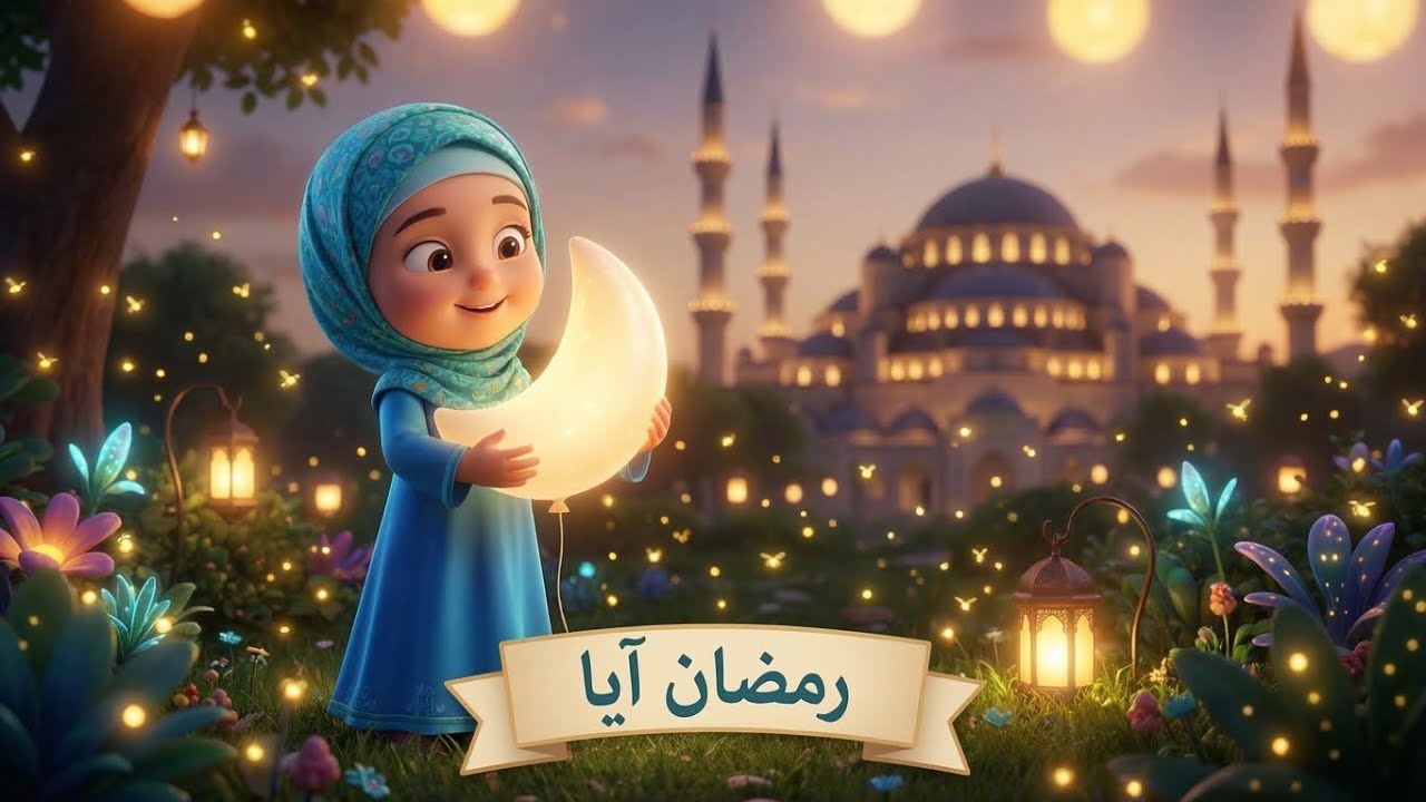 Ramzan Aaya Rehmat Laya 🌙 | Emotional Islamic Kids Kalam | 3D Animated Ramadan Special