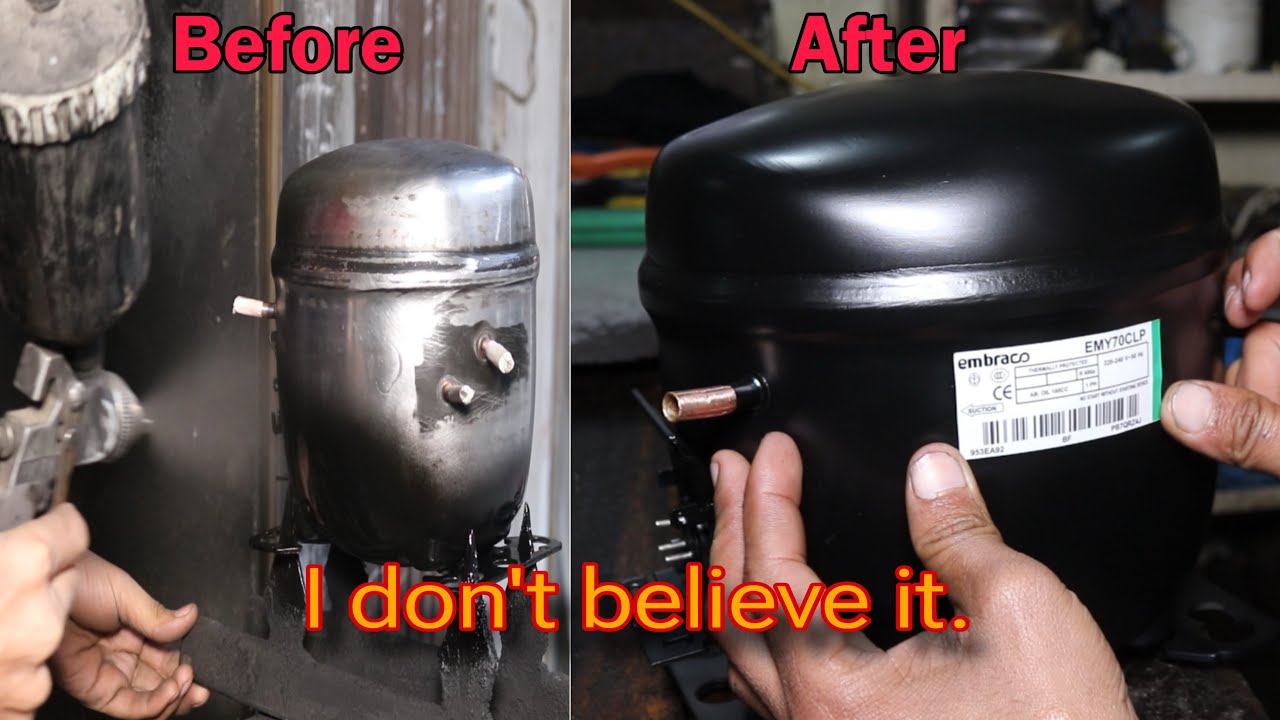 Fridge compressor restoration | 🤔Can you recognize this new one?