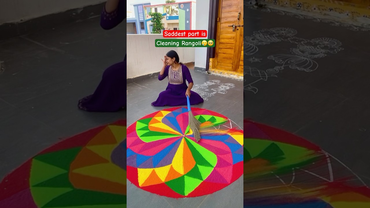 Saddest part🥺😭 #rangoli #designs  #sankranthi #trending #funnyshorts #shortsfeed #vidyarockzz