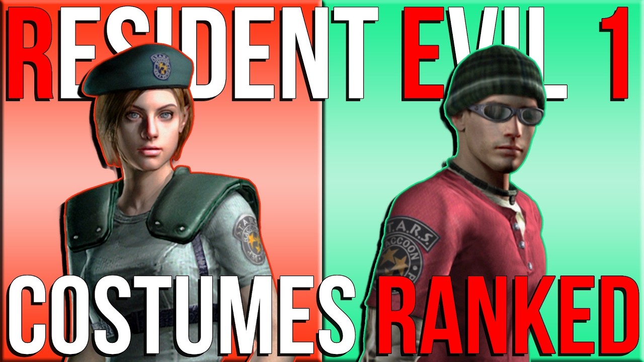 All RESIDENT EVIL 1 Costumes RANKED WORST to BEST (HD remake)