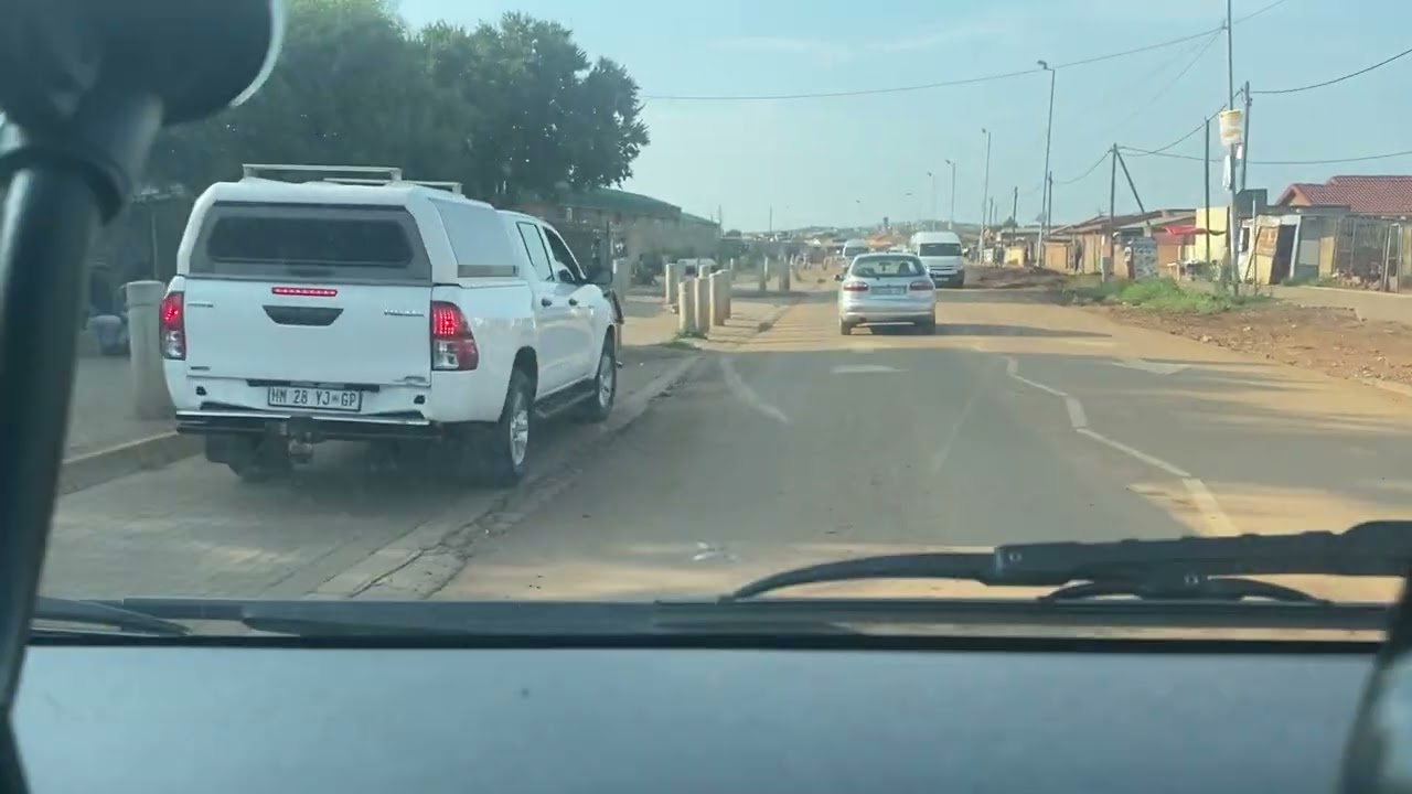 Driving in a Township in South Africa, Mamelodi in Pretoria. Lets fix the living conditions of all.