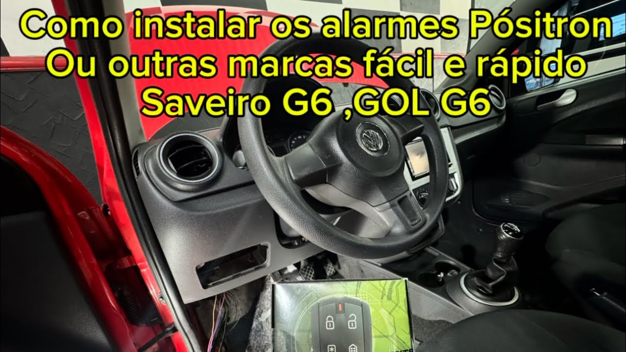 Instalação alarme Positron ,ou outras marcas linha Vw g6 menos de 10 minutos kkkkkkkk com essa dica