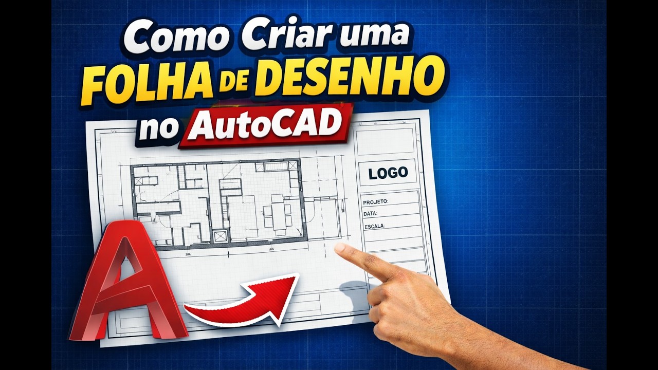 Como Criar uma folha de desenho no AutoCAD