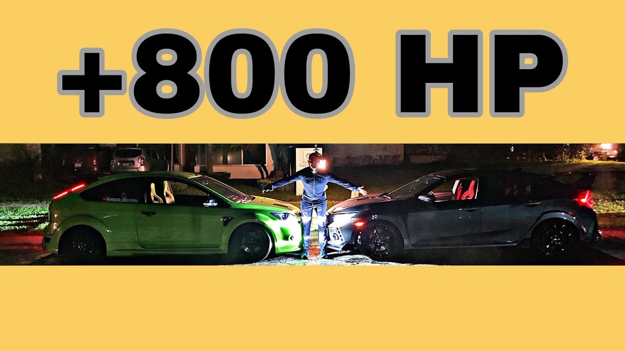 TYPE R vs FOCUS RS + 800 HP