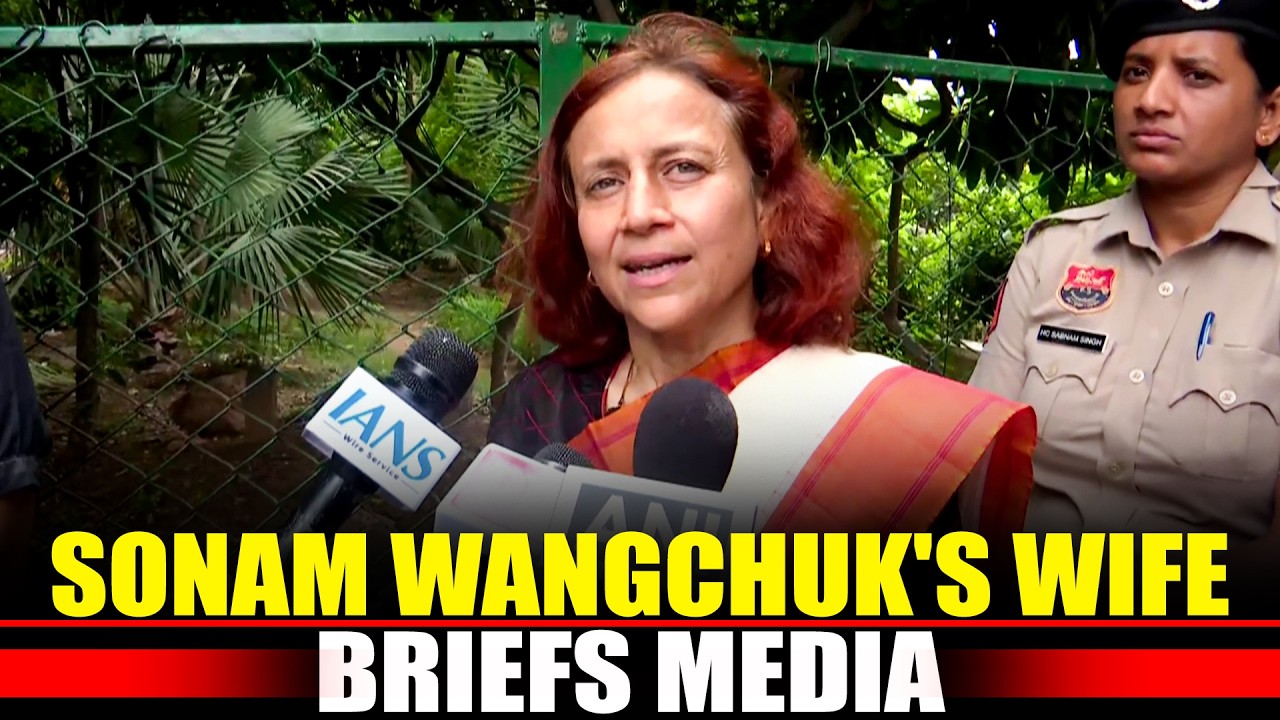 LIVE: Sonam Wangchuk's Wife on Meeting with JP Nadda I CJP Protest