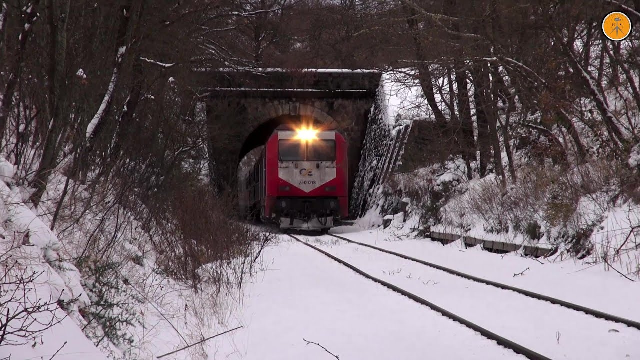 ADtranz DE2000 in the White Forest of Bralos, January 2015.