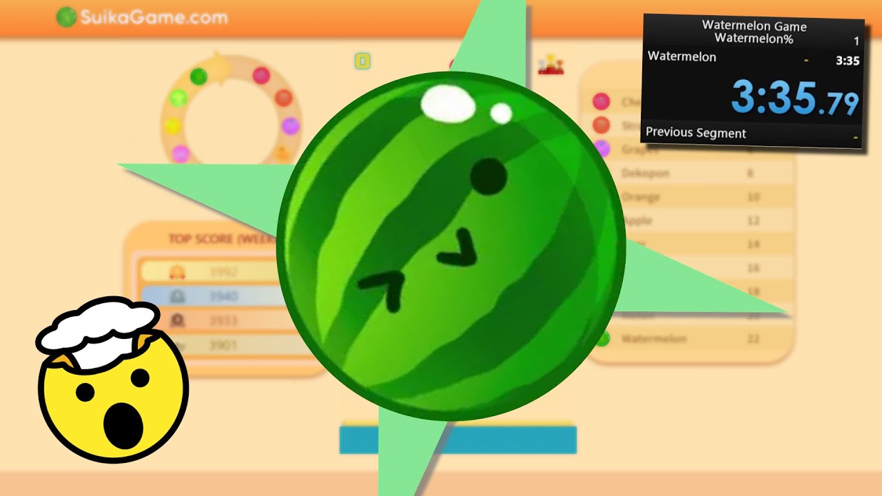 Watermelon Game Speedrun (PC)  [Suika Game / スイカゲーム]