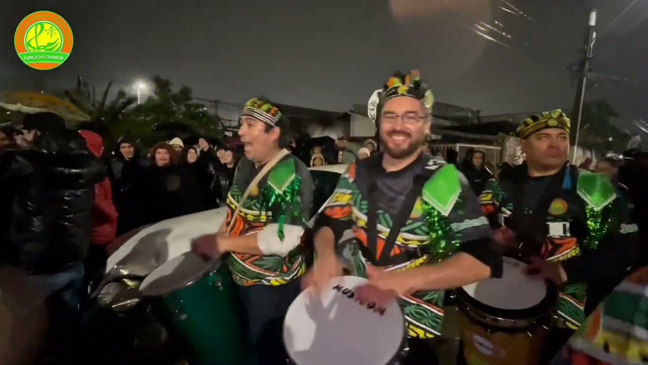 Bateria FORÇA DO TAMBOR - Carnaval WE TRIPANTU - La Florida 2025 (audio lluvia)