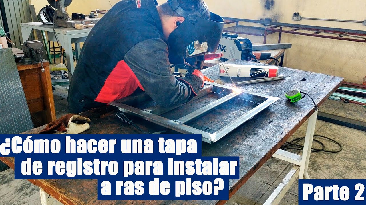 ¿Cómo hacer una tapa de registro para instalar a ras de piso y con lamina antiderrapante? || Parte 2