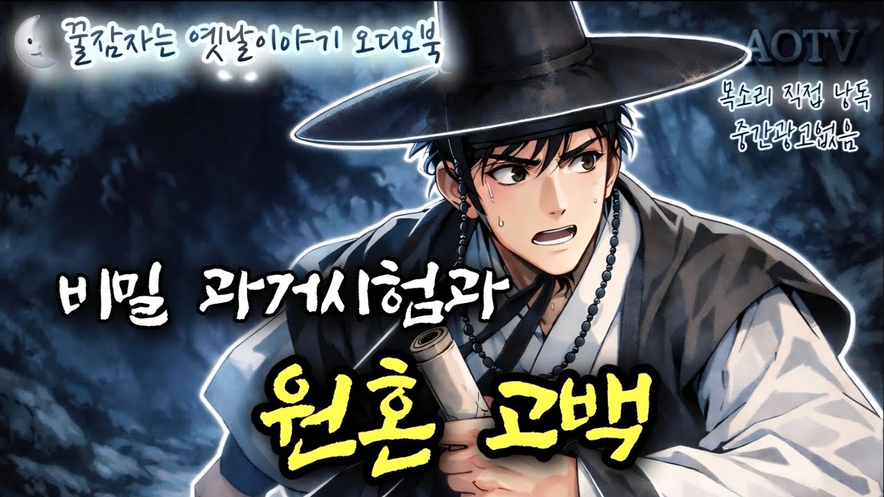 🌜비밀 과거 시험과 원혼 고백 등 옛날이야기 3편, 중간광고없는 잠자리동화, 전래동화. 민담, 설화, 책 읽어주는 여자,, 오디오북, 수면동화, ASMR