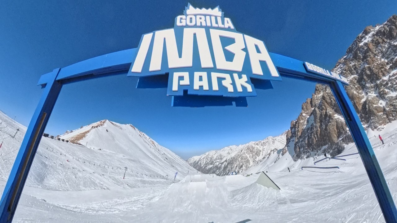 Сноуборд. Большой Имба парк. Snowboarding. Large terrain Imba park. 14.03.26