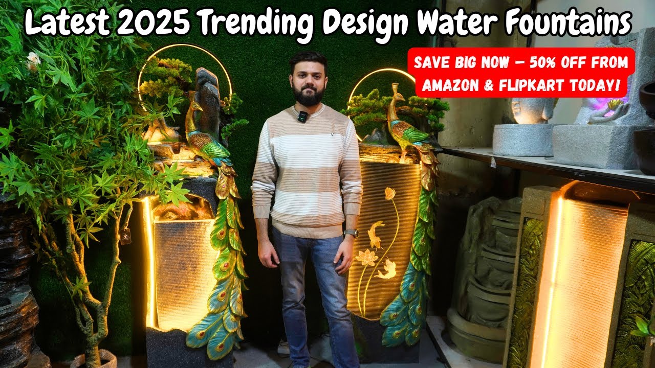 Latest 2025 Trending Design Water Fountains | 50% off from Amazon & Flipkart