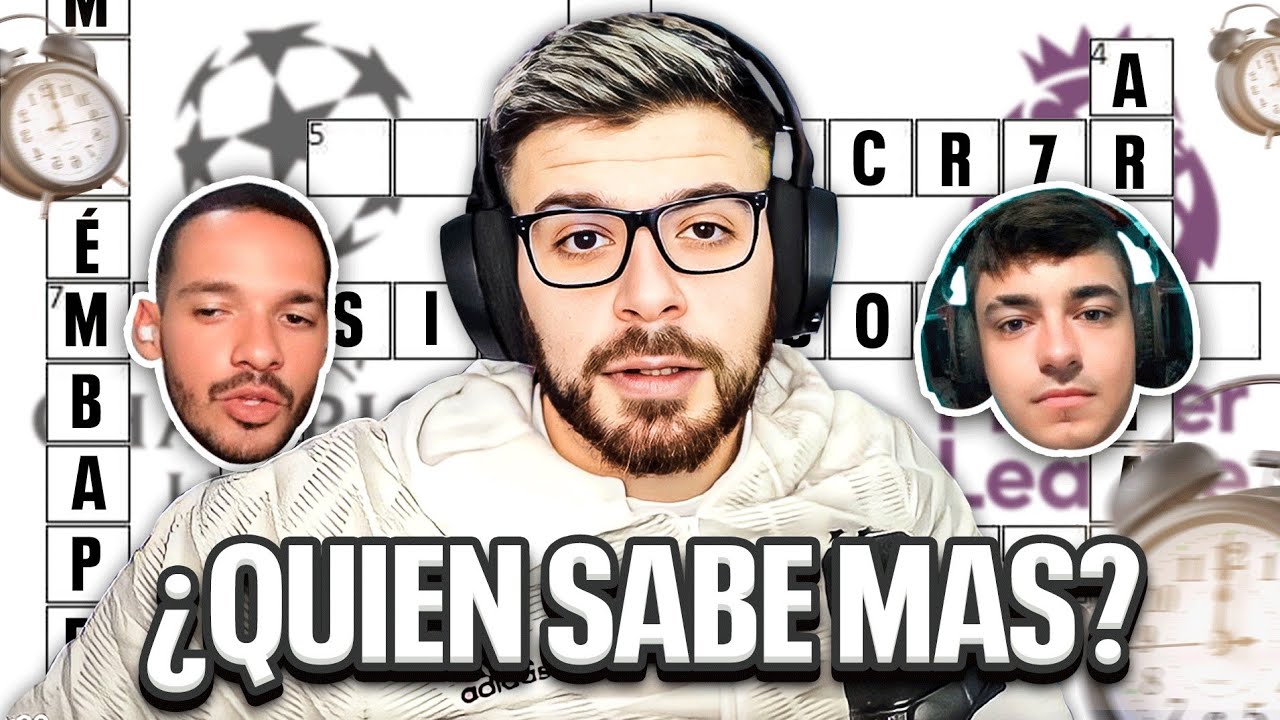 CRUCIGRAMA FUTBOLERO: WILL VS VINCENT. PREMIER Y CHAMPIONS ¿QUIEN HACE MAS PUNTOS? @losfutbolitos